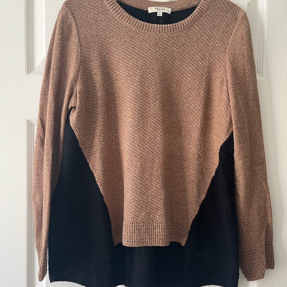 Women's Brown and Black Sweater
